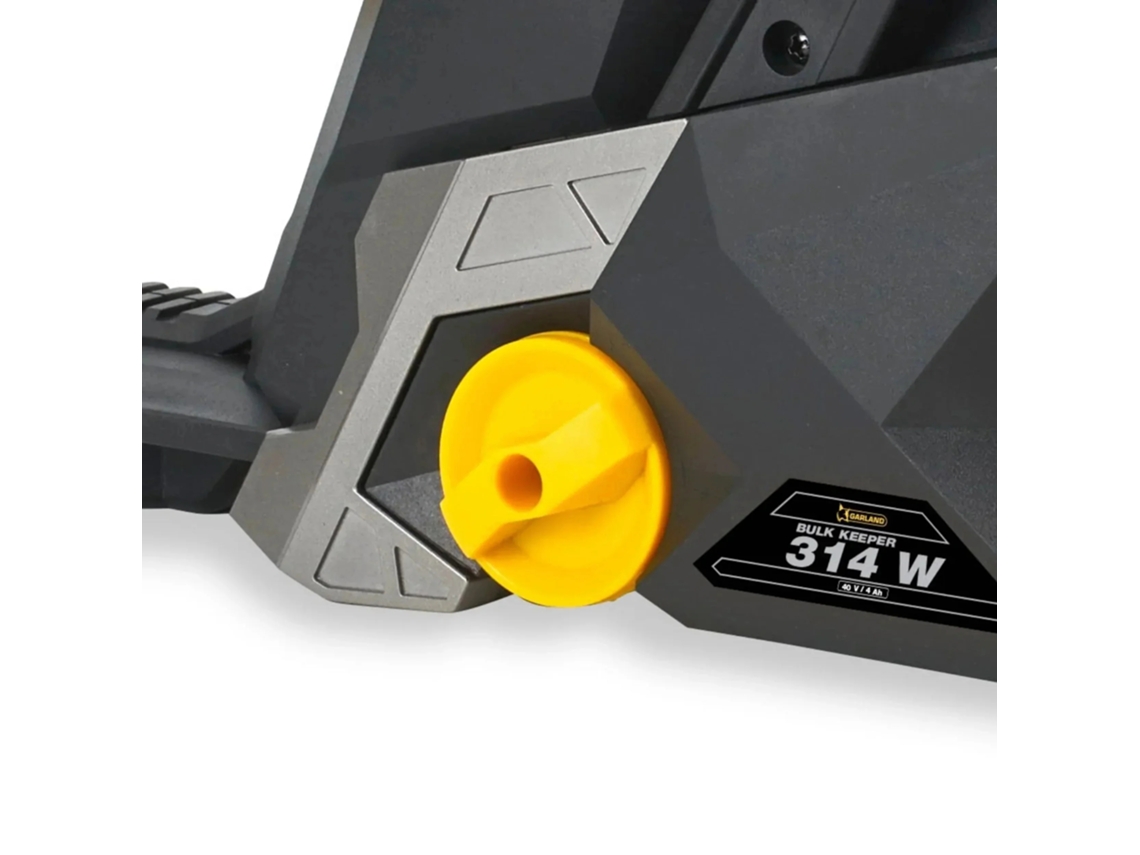 GARLAND BULK KEEPER 40V 314-V19 Motosserra a bateria 40V, 1200 W, sabre 14”/35 cm, corrente com 52 elos. 4,5 kg. Sem bateria.