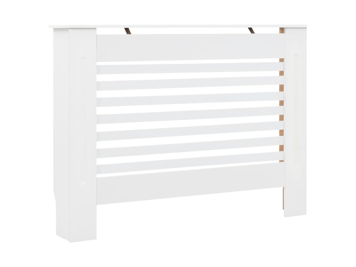 Conjunto de 2 capas para radiador, 112 x 19 x 81,5 cm, em MDF branco, Haochrymec