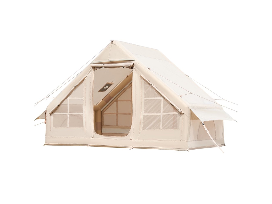 Tenda De Camping Insuflável 3x2x2m Para 3 5 Pessoas Com Bomba Manual Tekmaquinas