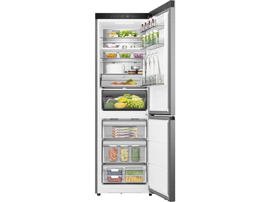 Frigorífico Combinado HISENSE Kitchen Fit RB3K330SAIC (No Frost - 185.6 cm - 330 L - Cinzento)