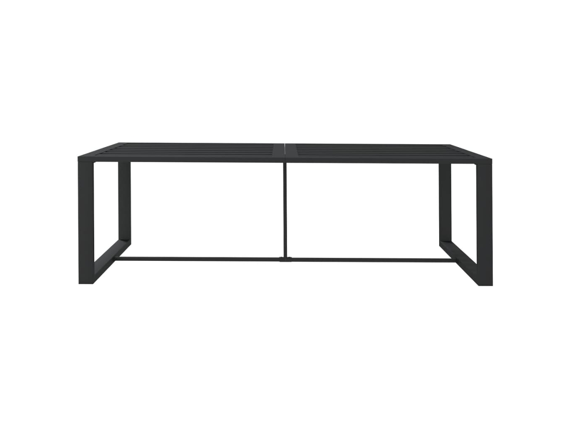 Mesa De Jantar Exterior 120x60x66 Cm Alumínio Antracite Vidaxl