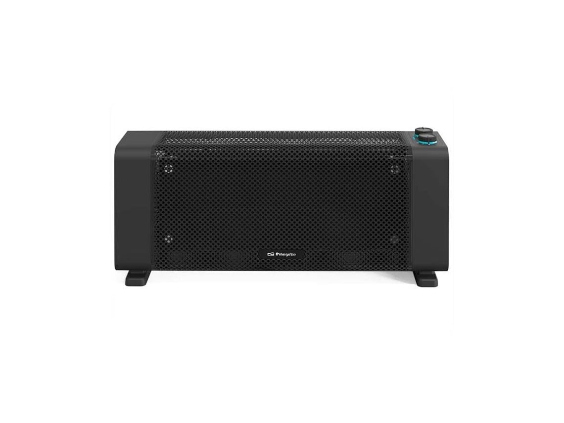 Radiador Orbegozo 1000 W em mica preta. Suinga