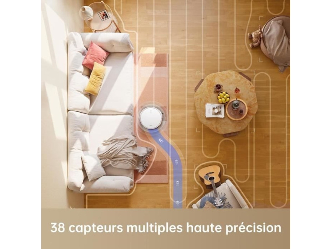 DREAME Mova M1 Aspirador Robô e Esfregona 4500 Pa 300 Ml Branco