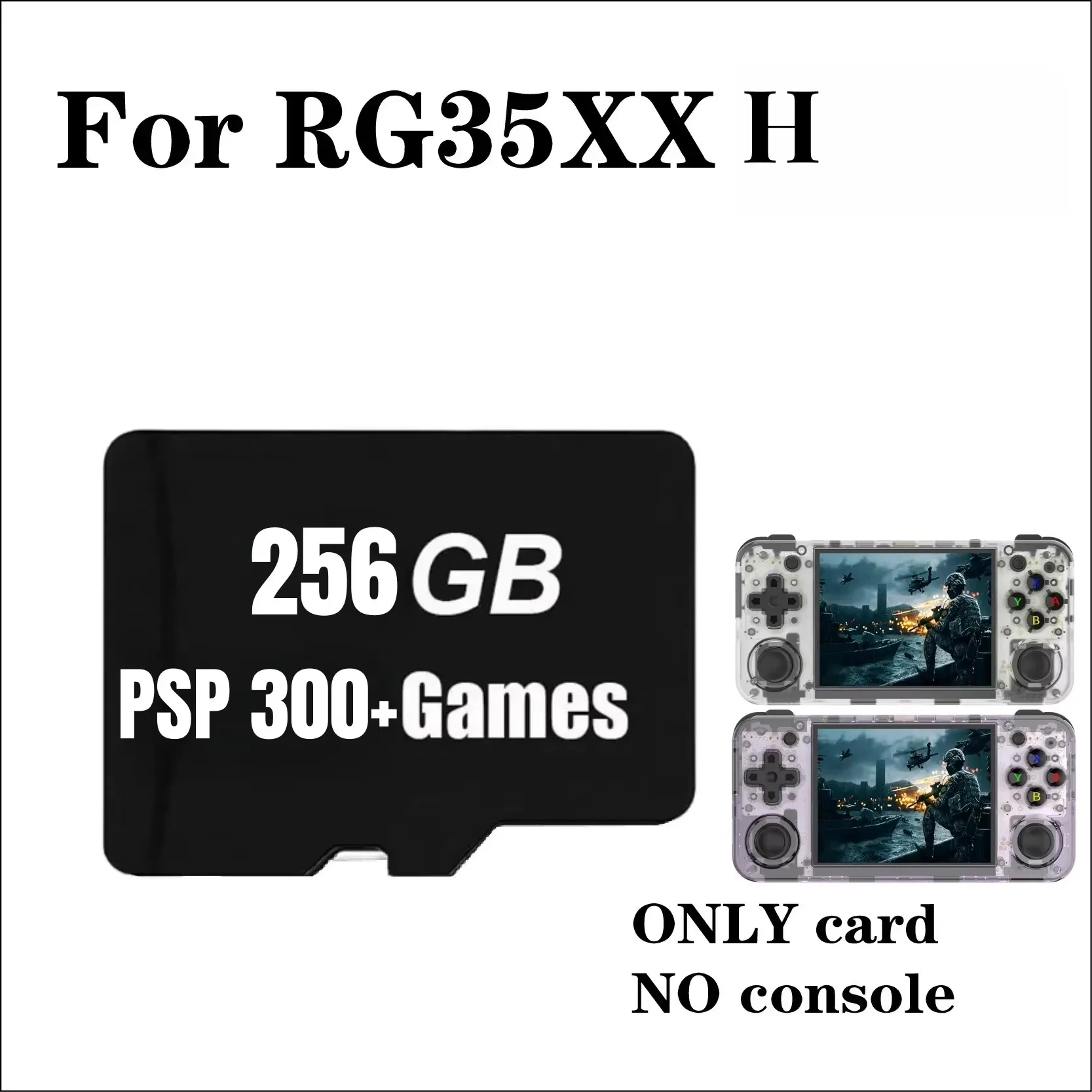 Cartão De Memória Rg35xx H, Armazenamento De 256gb, 300 Jogos De Psp, 256g 300 Jogos Psp Oem