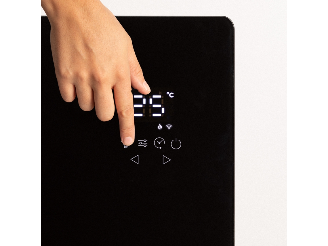 CREATE - WARM CRYSTAL 2500W - Convector Elétrico de Vidro com WiFi