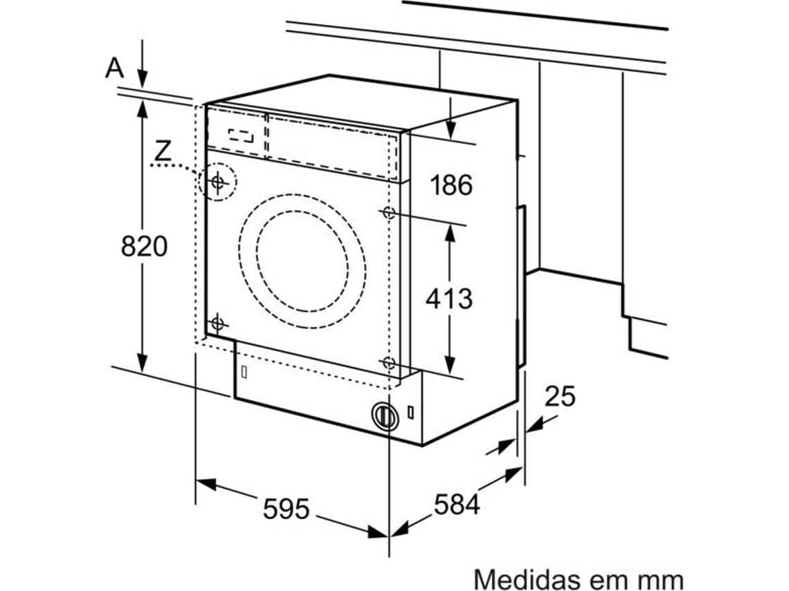 Máquina de Lavar e Secar Roupa Encastre SIEMENS WK14D543 (4/7 kg - 1400 rpm - Branco)