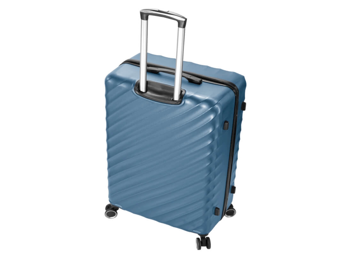 Mala Viagem / Trolley Gigante 87cm 4r Bz5812 Azul Petróleo Benzi