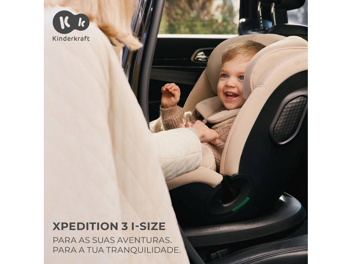Cadeira Auto KINDERKRAFT Xpedition3 I-Size, 0-36 kg, 40-150 cm, 0-12 anos, grupo 0-1-2-3 (verde)