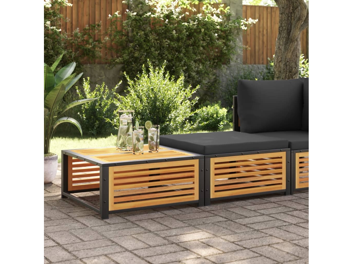 Mesa de jardim VIDAXL Marrom Madeira de acácia