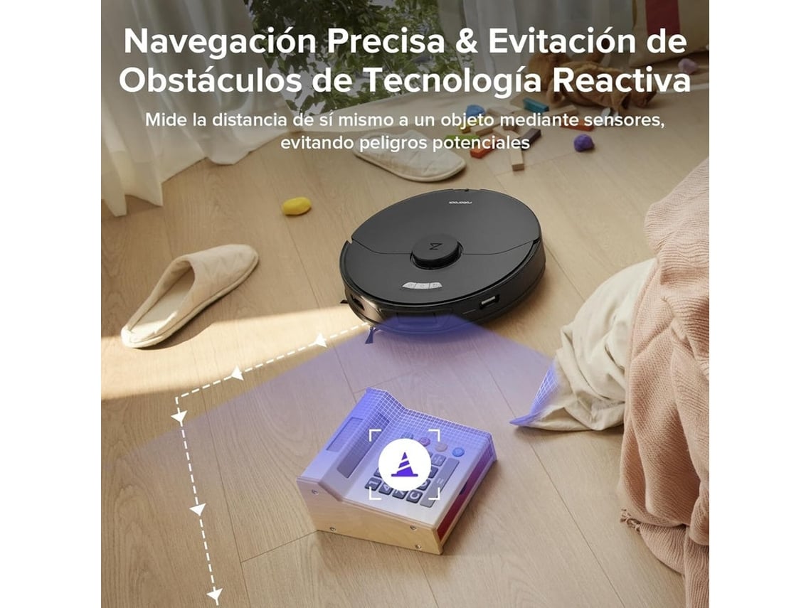 Roborock S7 MAX Ultra Robot Aspirador 5500 Pa NEGRO REACONDICIONADO, señales de uso