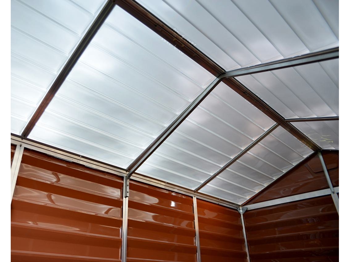 Abrigo de Jardim CANOPIA Skylight de Policarbonato 176X120X203 cm Âmbar