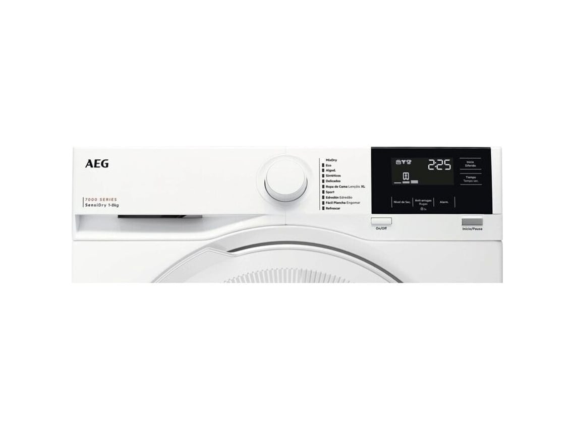 Máquina de Secar Roupa AEG TR718P2OKR (8 Kg - Bomba de Calor - Branco)