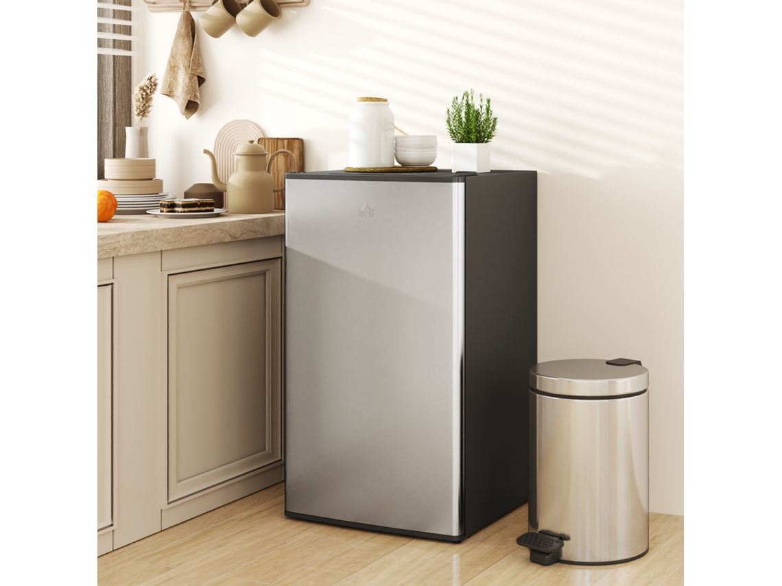 Mini Frigorífico Metal E Plástico Cor Negro 47,5x44,2x84 Cm Homcom