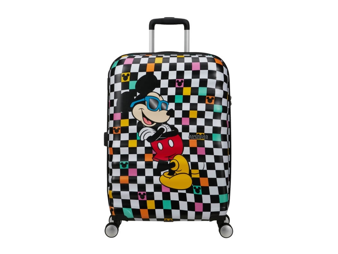 Mala Média 67cm Disney Wavebreaker Mickey Check American Tourister