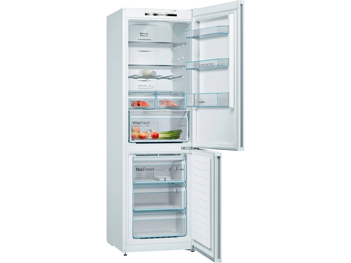 Frigorífico Combinado BOSCH KGN36VWEA (No Frost - 186 cm - 326 L - Branco)