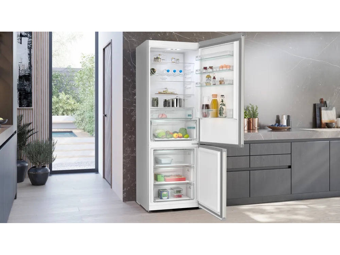 Frigorífico Combinado SIEMENS KG49NXIDF (No Frost - 203 cm - 440 L - Inox)