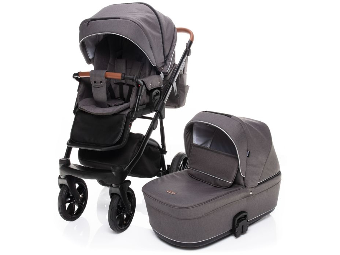 Carrinho de Bebé ZOPA 3 In 1 Stratos Iron (72x33x20cm - Cinzento)