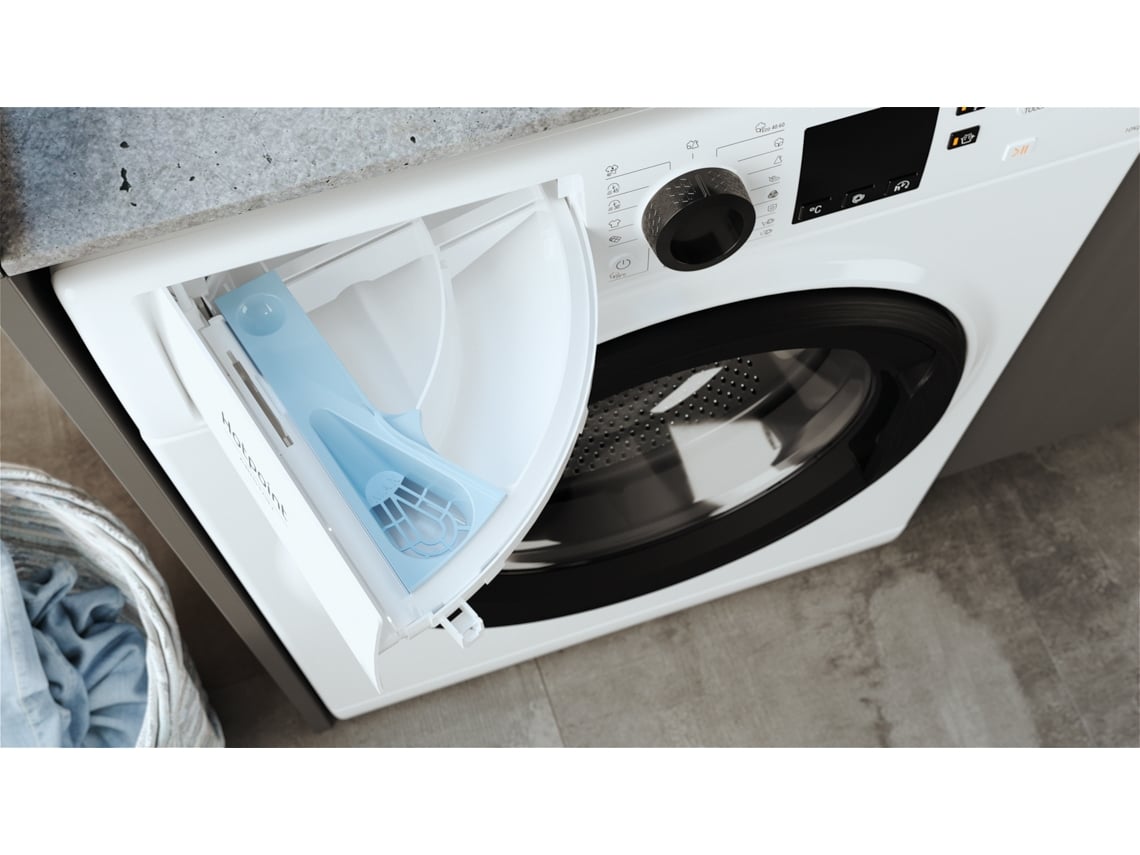 Máquina de Lavar Roupa HOTPOINT NS1069CWKEUN (10 kg - 1400 rpm - Branco)