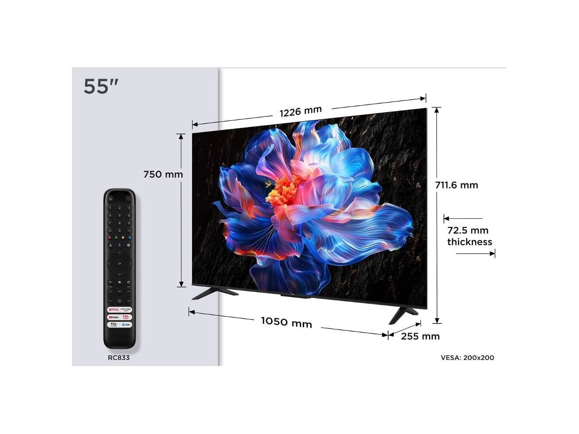 Smart Tv Tcl 55p6k (e Metalizado 55 4k Ultra Hd)