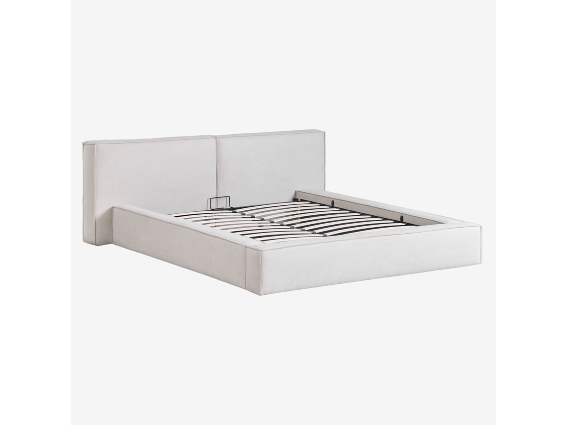 Sklum Cama Com Estrado Elevatório Estofada Lunari Poliéster