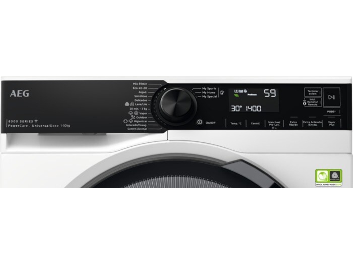 Máquina de Lavar Roupa AEG LFR8314L6O (10 kg - 1400 rpm - Branco)