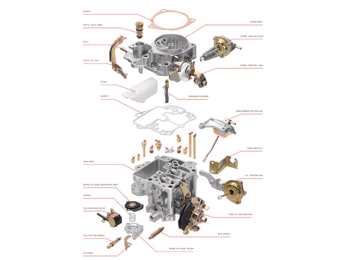 Carburador Compatível Com 30/31pict/34 Pict 3 113 129 031k Vocho Sedan 1200r/min Substituição Para Qualquer Motor De Porta Única De 1,6 L