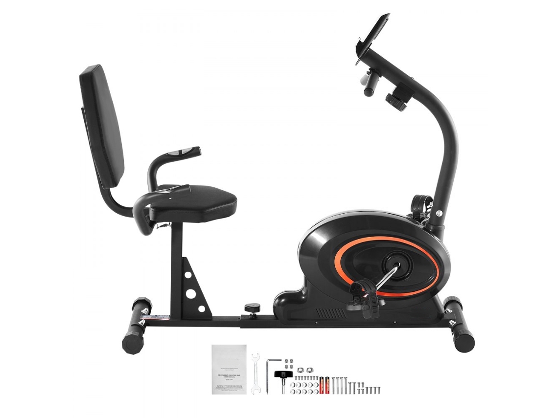 Bicicleta Ergométrica Reclinada Magnética Com Monitor Lcd E Ajuste De Resistência Tekmaquinas