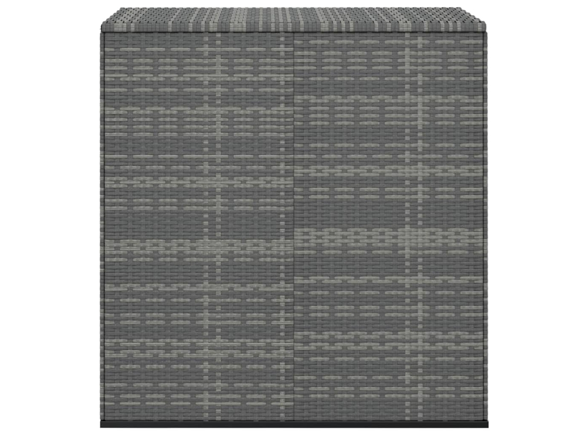 Baú de Armazenamento VIDAXL Cinzento Rattan e Vime (100x49x103,5 cm)