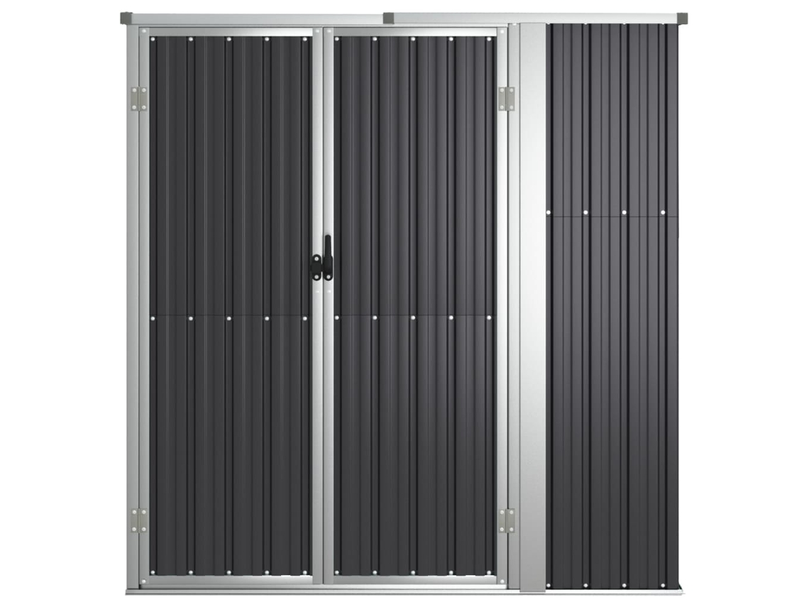 Abrigo Ferramentas Jardim Aço Galvanizado Antracite LOVELY HOME
