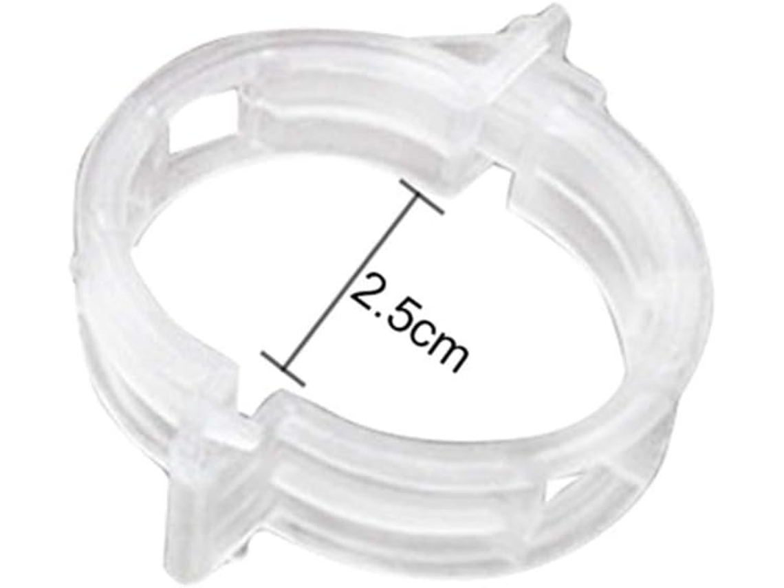 Ferramentas de Jardinagem 200 Peças de Clipes Transparentes para Plantas Diâmetro Interno de 5Cm