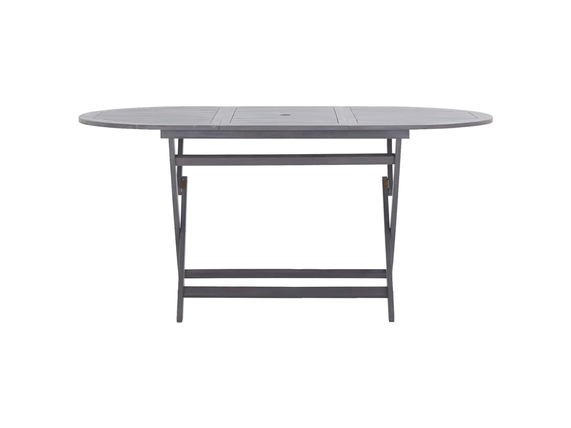 Mesa de Jardim Dobrável 160X85X75 Cm Madeira de Acácia Maciça NONAME
