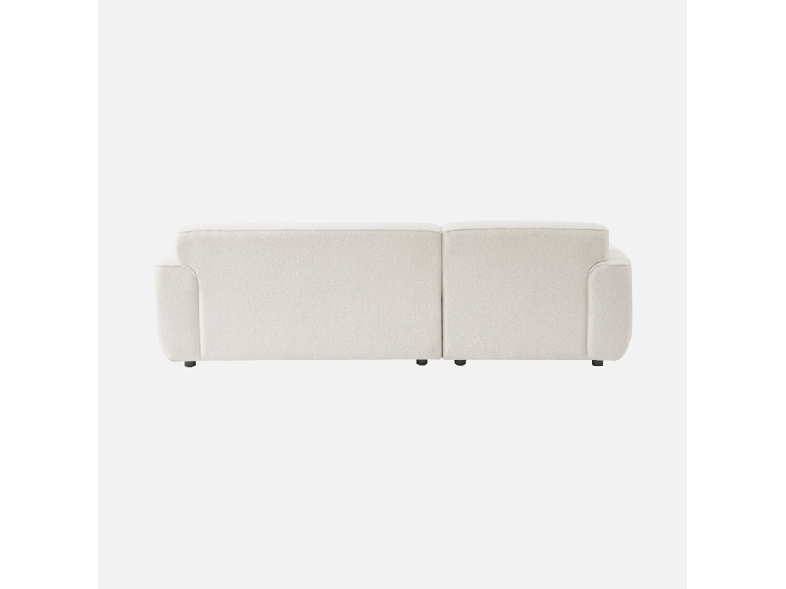 Sofá De Canto, Tecido Boucle, 3 Lugares Sweeek