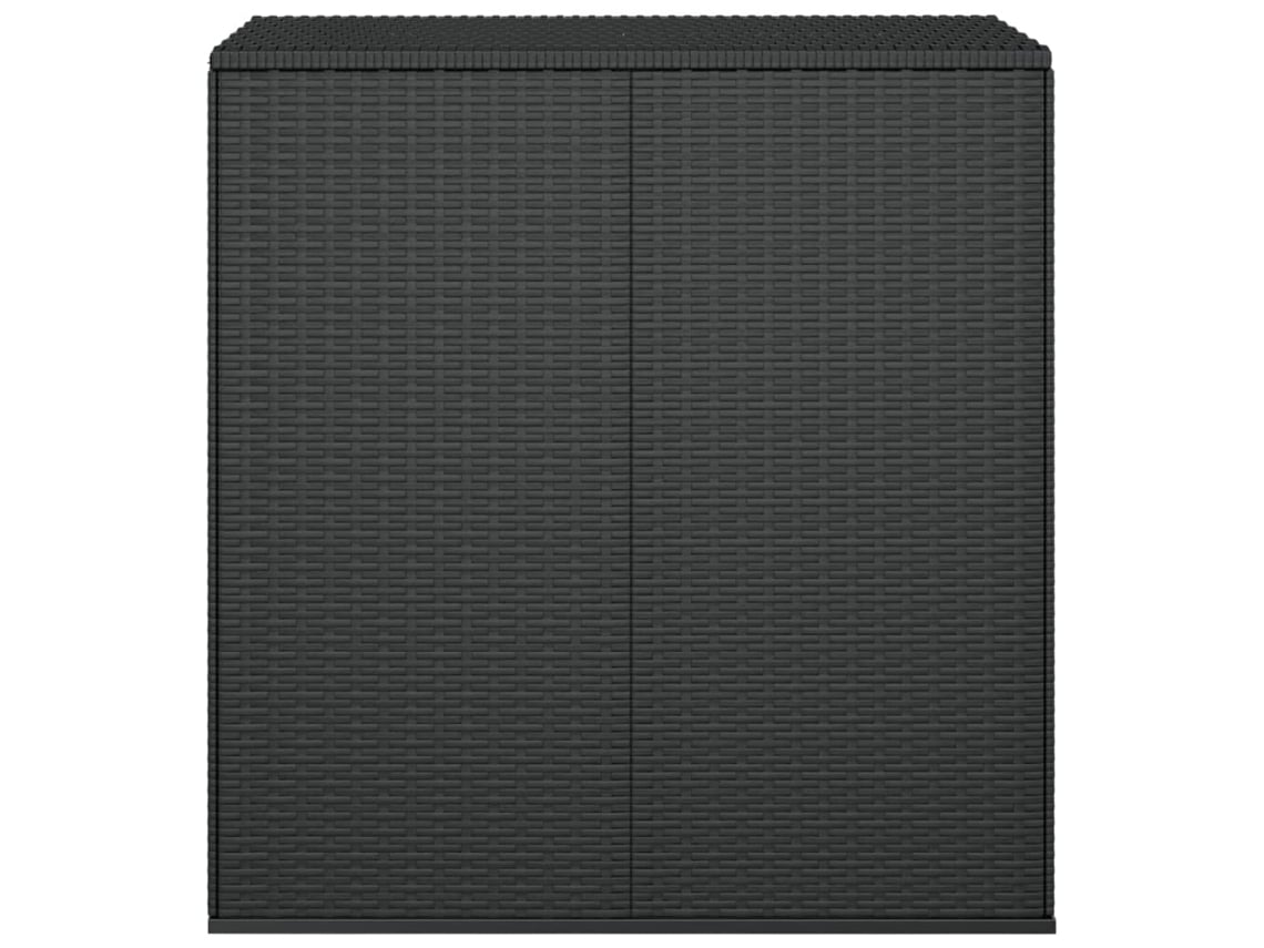 Caixa para Almofadões de Jardim 100X49X103 5 Cm Vime Pe Preto PANGSHIYUAN