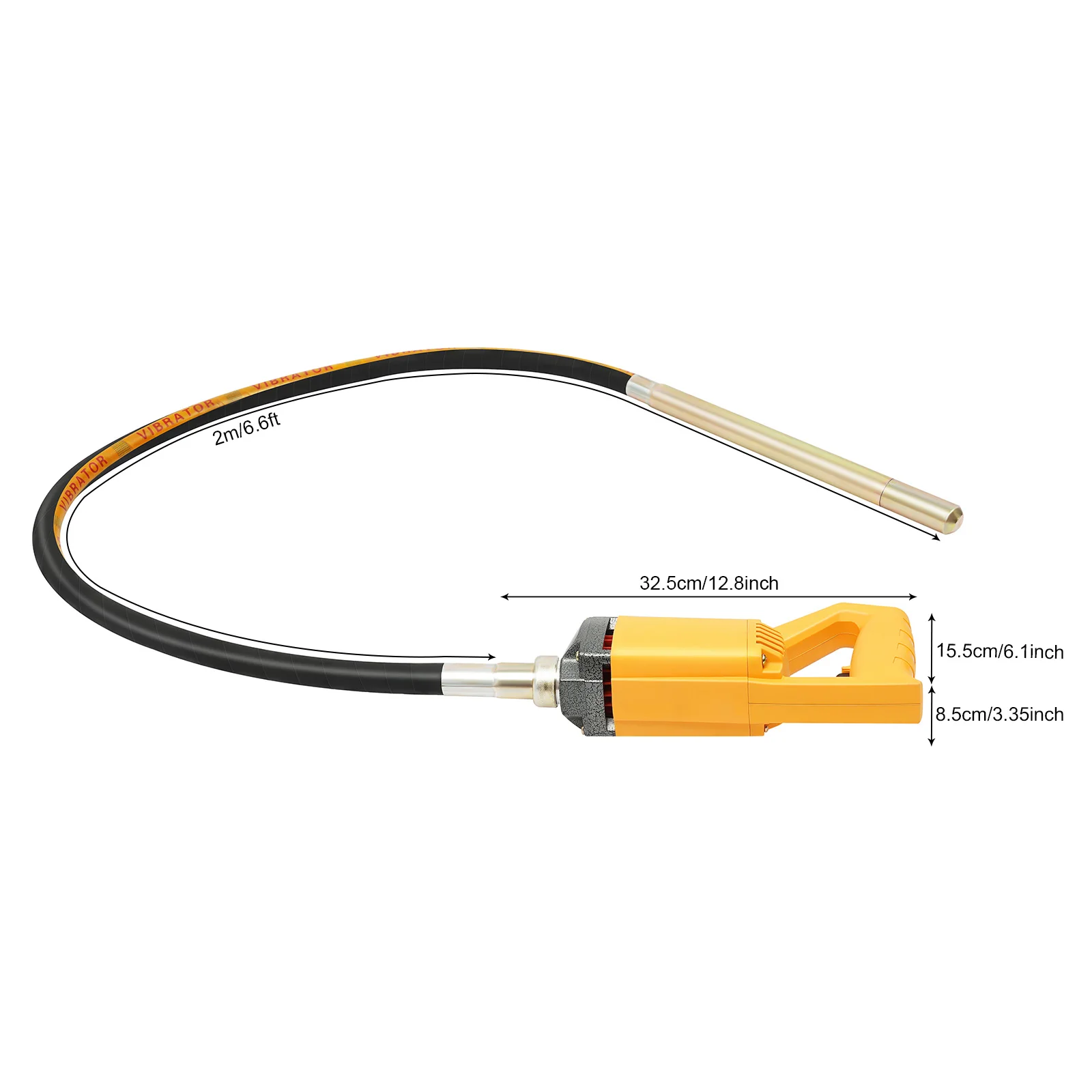 Vibrador De Concreto 1300w 4300rpm 2m Oem