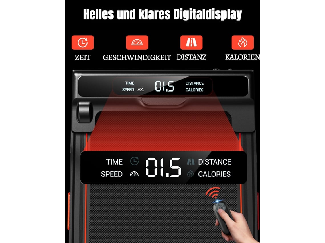 Passadeira Ergométrica Para Casa E Escritório, Capacidade De Peso De 136 Kg, Visor Led, Com Inclinação De 15, Velocidade Máxima De 10 Km/h Zkaka