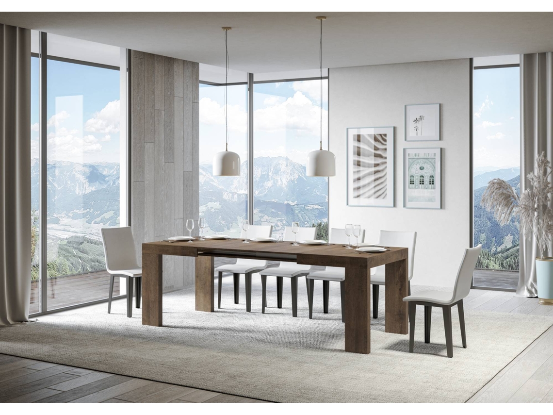 Mesa de Jantar Extensível 90X120/224 Cm Roxell Nogueira