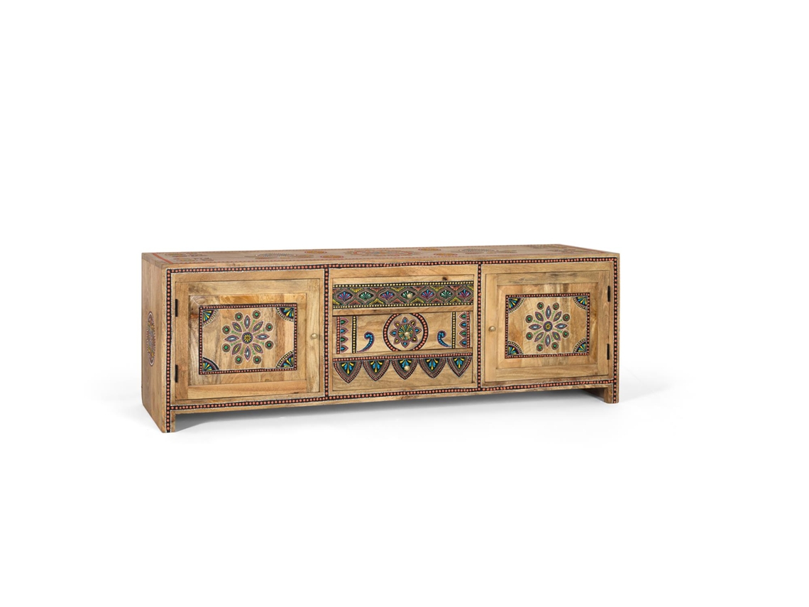 Móvel De Tv Feito À Mão Em Madeira De Mangueira 150cm Giner Y Colomer