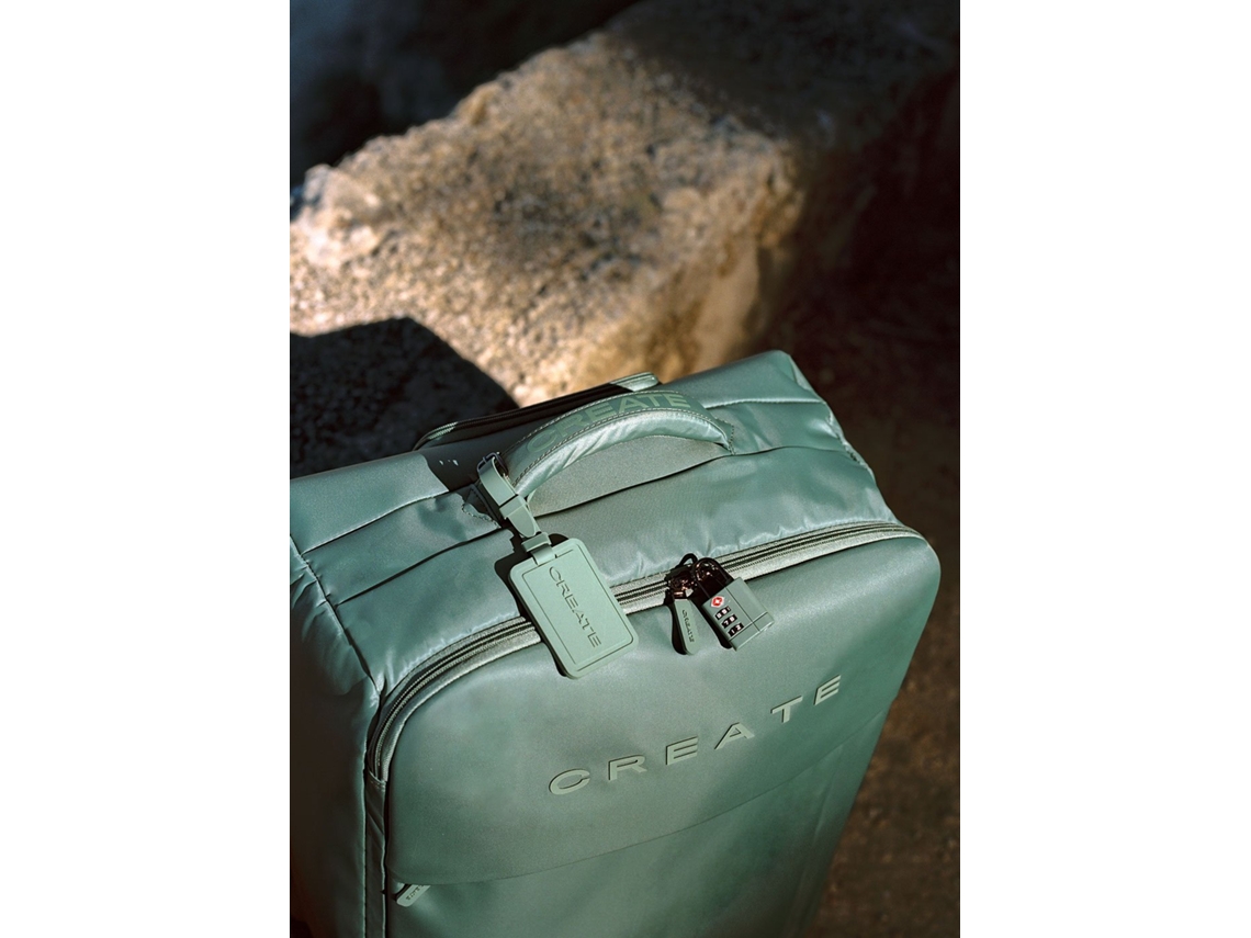 Luggage Studio Soft Mala Flexível De Poliéster Com Cadeado Tsa E Rodas Multidirecionais Create