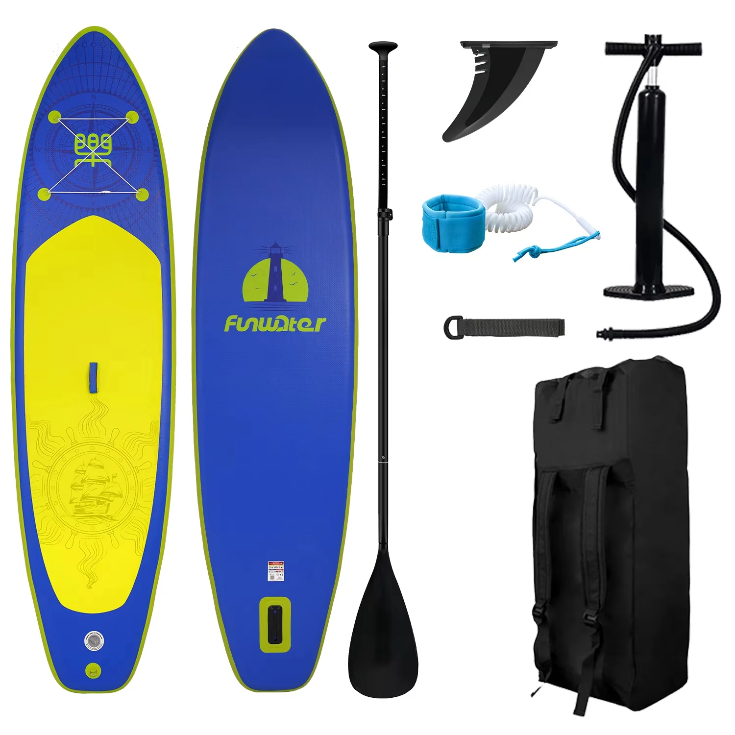 Prancha De Stand Up Paddle, Inflã¡vel, Superfã­cie Antiderrapante, Design Leve, Supfw28a Oem