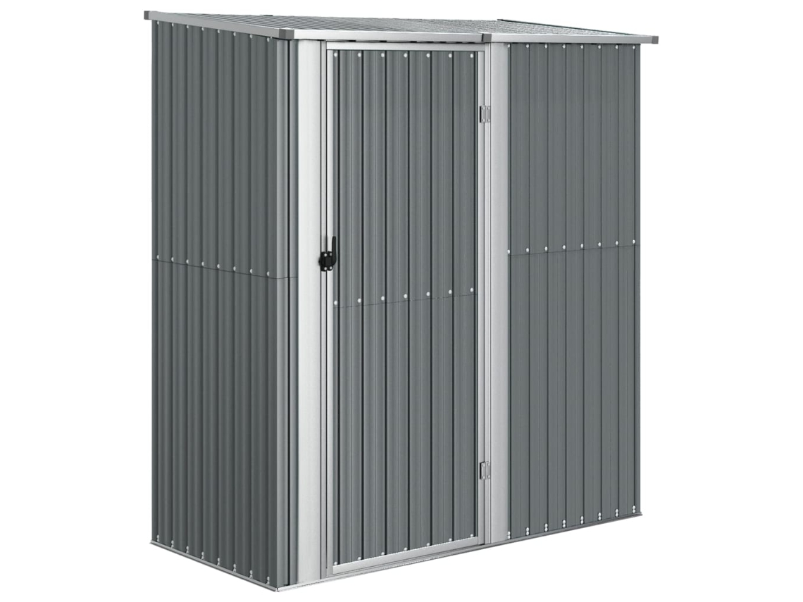 Abrigo MAISON EXCLUSIVE 180,5x97x209,5 cm Aço Galvanizado Cinzento