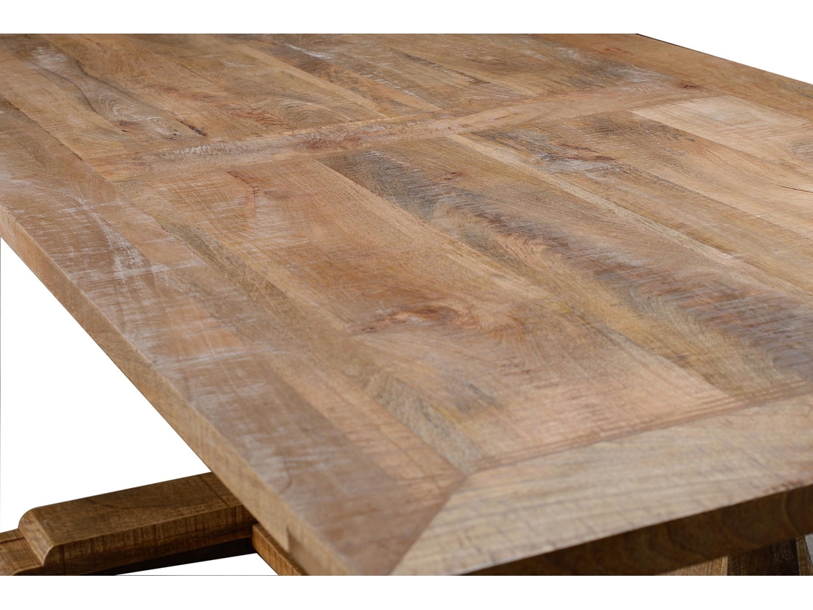 Mesa de Jantar 8 Lugares em Madeira de Mangueira Natural 2 Metros 77X200X100 GINER Y COLOMER