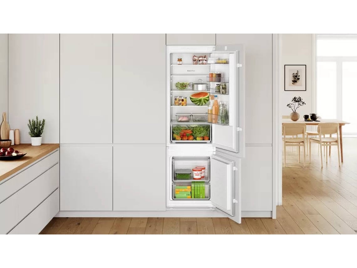 Frigorífico Combinado Encastre BOSCH KIV87NSE0 (Low Frost - 177,2 cm - 270 L - Branco)