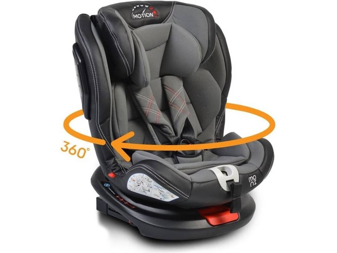 Cadeira Auto MONI Movimento 360+º (Grupo 0+/1/2/3 - Cinzento)