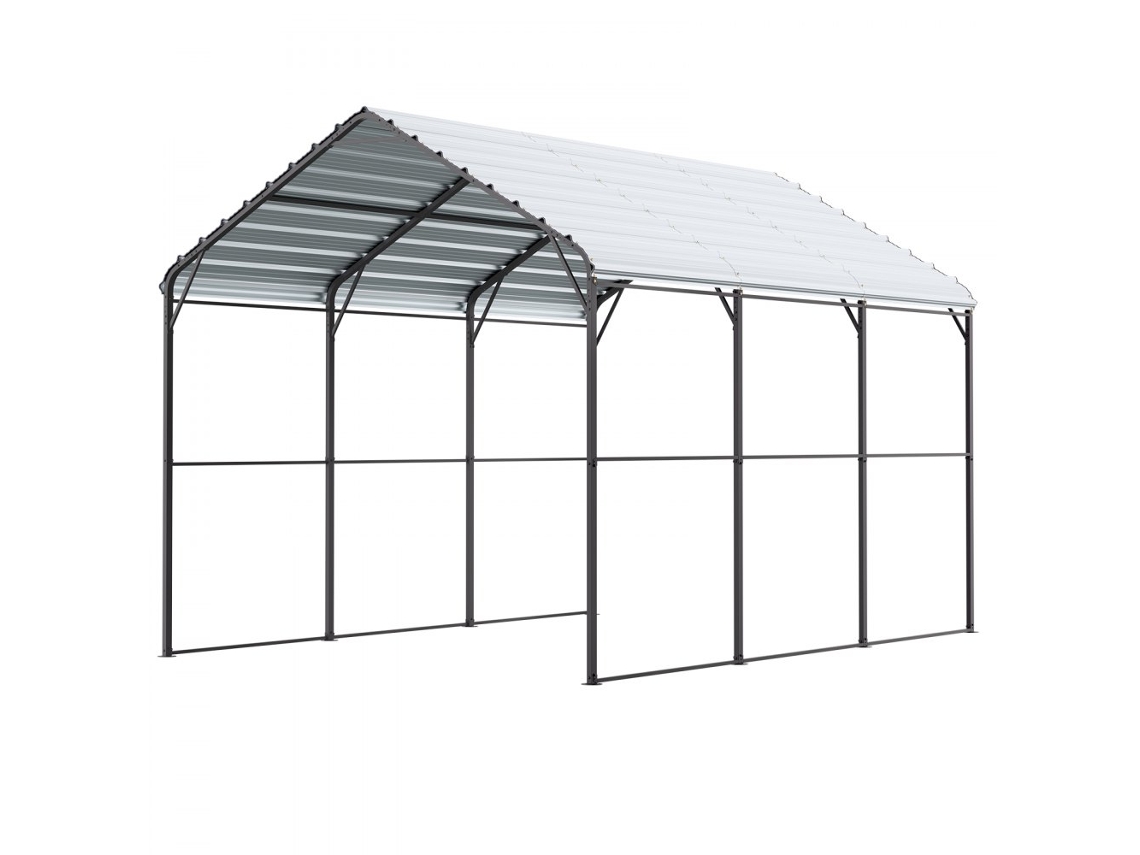 Garagem Em Tenda 3x4,5m Com Estrutura Em Aço E Cobertura Resistente Tekmaquinas