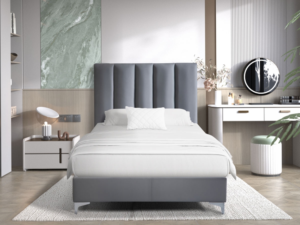 Cama Classic Individual (cinza)(200×90 Cm)