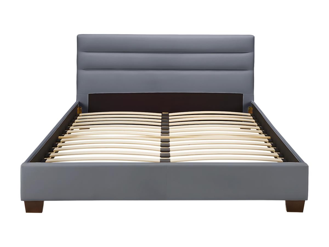 Cama Com Colchão E Estrado Faustin Vente-unique Cinzento (180x200)