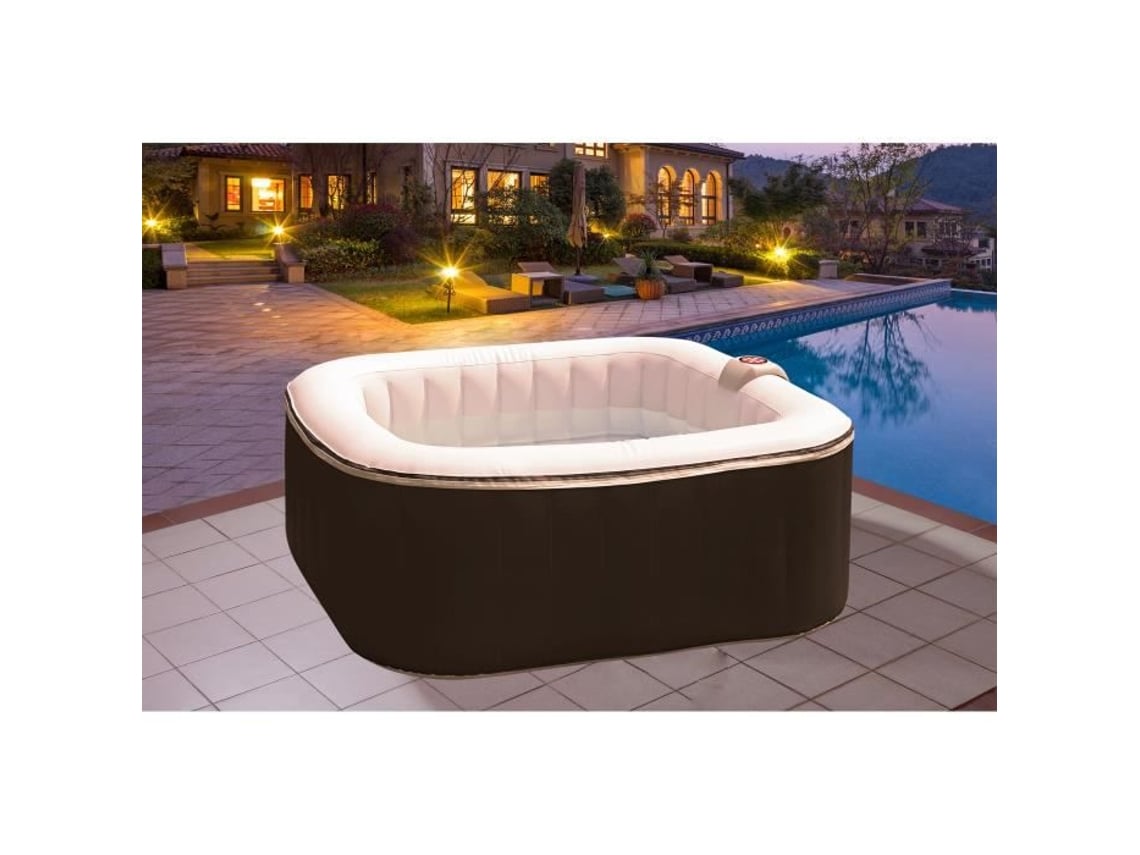 Sun Spa Spa Inflável Quadrado Inflável - 6 Pessoas - 1, 85 X H 0, 65 M