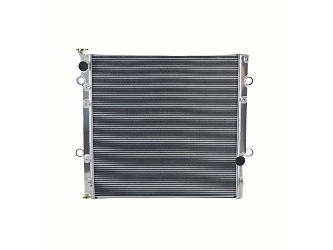 Radiador Alumã­nio 32 1/2 Ã 26 3/4, Nãºcleo 25 1/2 Ã 25 1/8, Entrada 1 1/2, Saã­da 1 1/2 Oem