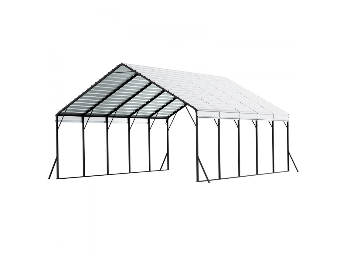 Cobertura Metálica Reforçada 5,8x7,45m Para Veículos E Jardim Tekmaquinas