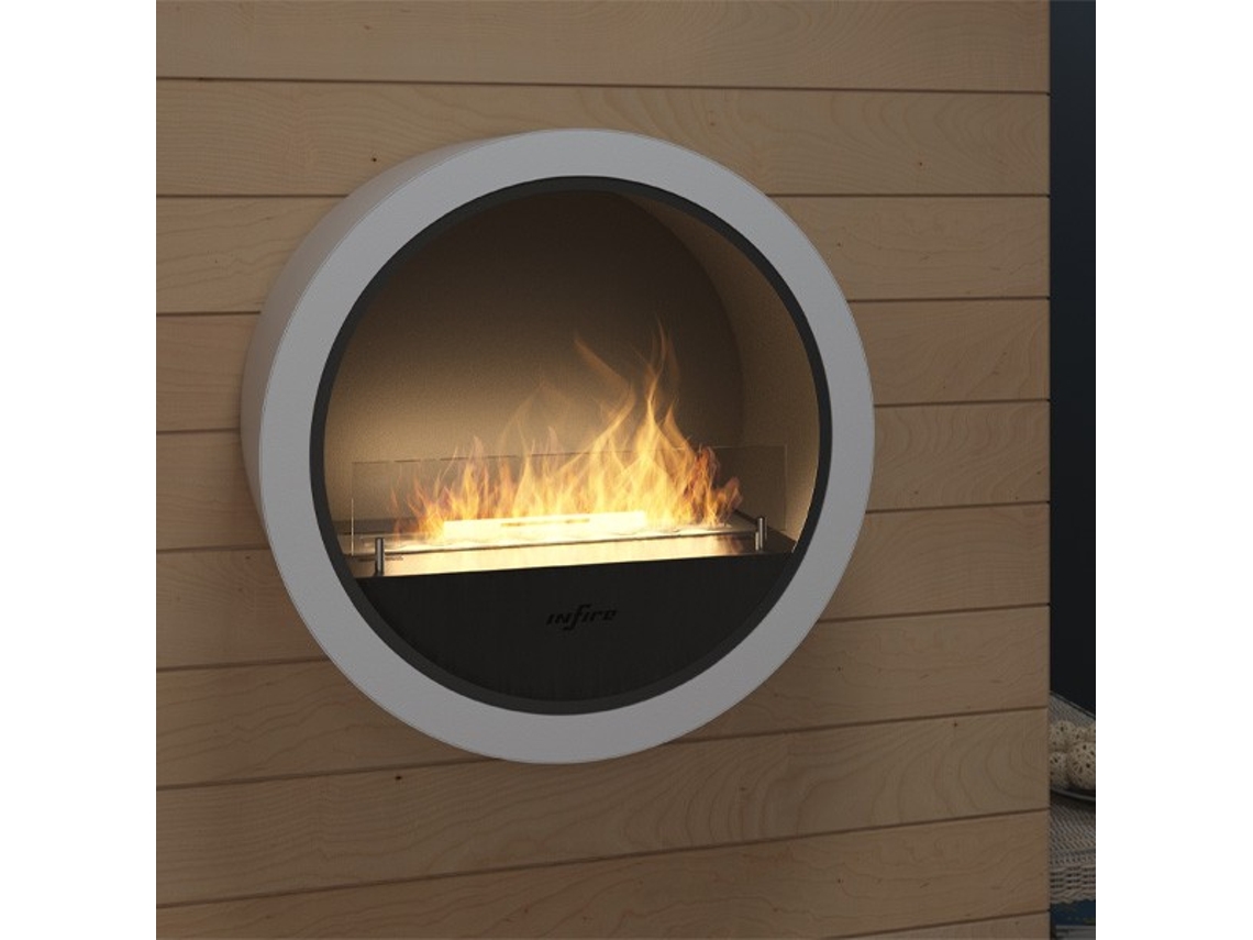 Lareira biológica mural várias cores INCYRCLE WALL Branco OUTINFIRE